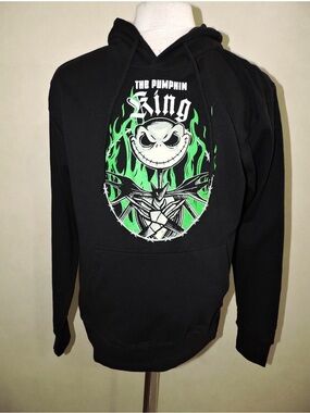The Nightmare Before Christmas Hoodie Jack Skellington The Pumpkin King NWT New